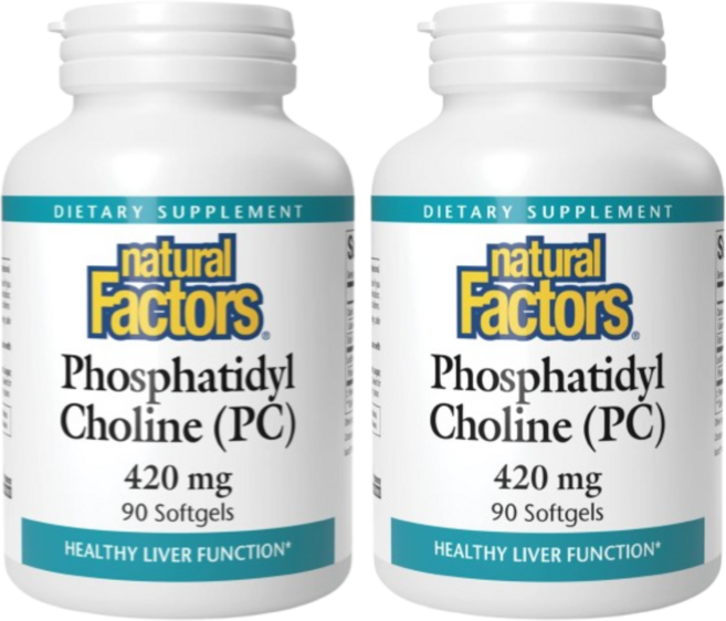 Natural Factors 포스파티딜콜린(PC) 420mg 소프트젤 90정 2개