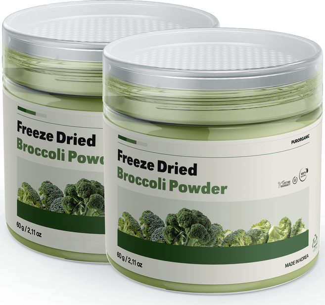 푸로가닉 동결건조 브로콜리 파우더, 60g, 2개