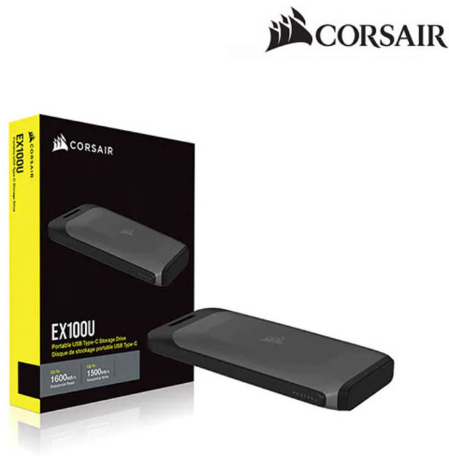 커세어 CORSAIR EX100U Portable SSD Type C 외장SSD (2TB), 1