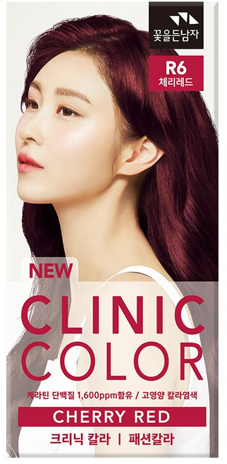 꽃을든남자 크리닉 칼라 염색약, 1개, R6 체리레드