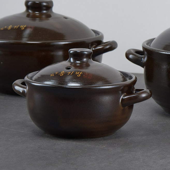 아트웨어 국산 옹기방 황토 내열냄비 뚝배기 계란찜 솥밥, 1개, 15.5cm