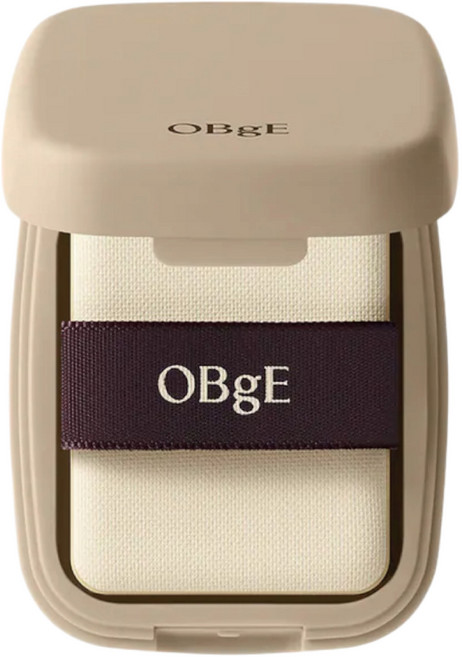 OBgE 絲絨凝凍控油蜜粉餅5g, 無色粉質, 1個