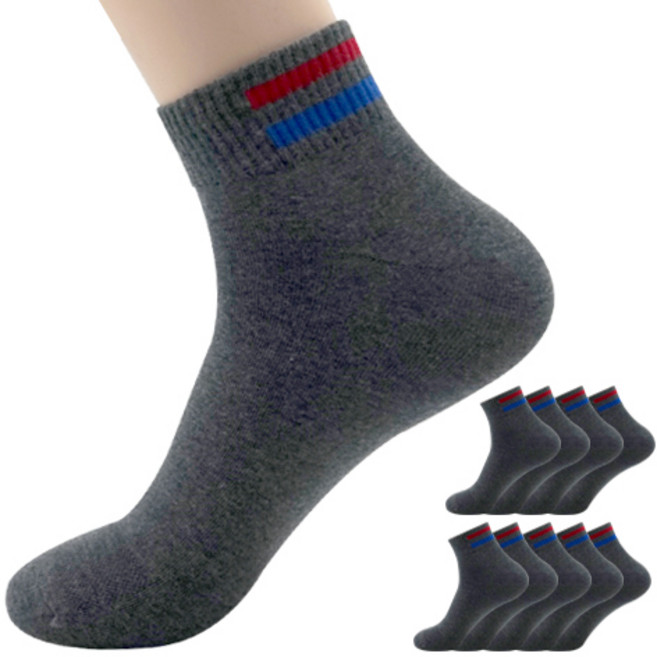윌리엄리 남성 빅사이즈 발목뒷두줄 양말 10켤레