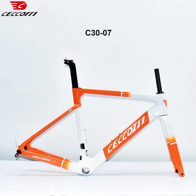 CECCOTTI 카본 프레임 로드 바이크 풀 히든 케이블 디자인 및 T47BB 자전거 세트 최신 모델, 03 53cm-T47, 17 C30-07