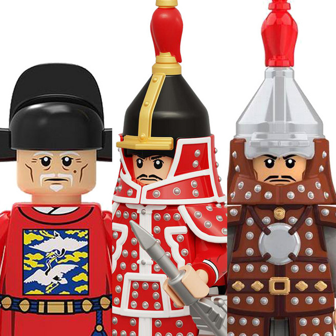 성웅 <충무공 이순신> 캐릭터 호환블록 브릭미니피규어 5종 컬렉션 수집/장식/전시용 블록피겨 키덜트아이템, 04. 이순신 3종 세트(로켓), 1개