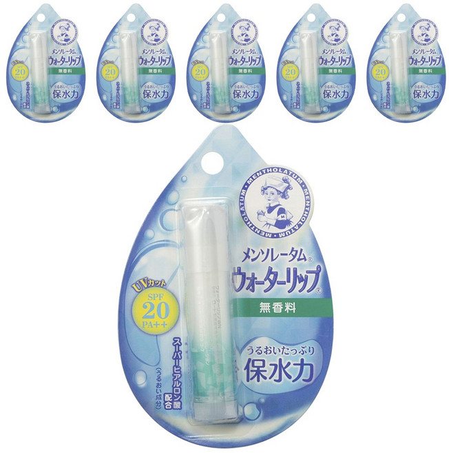 맨소래담 워터 립밤, 4.5g, 6개