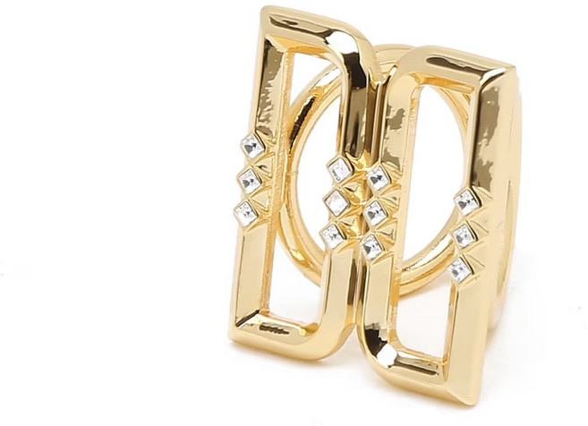 [국내백화점] [닥스] 골드 유광 DD로고 스카프 링 (케이스 부모님 선물