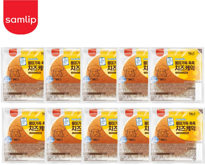 삼립 풍미가득 촉촉 치즈케익, 100g, 10개