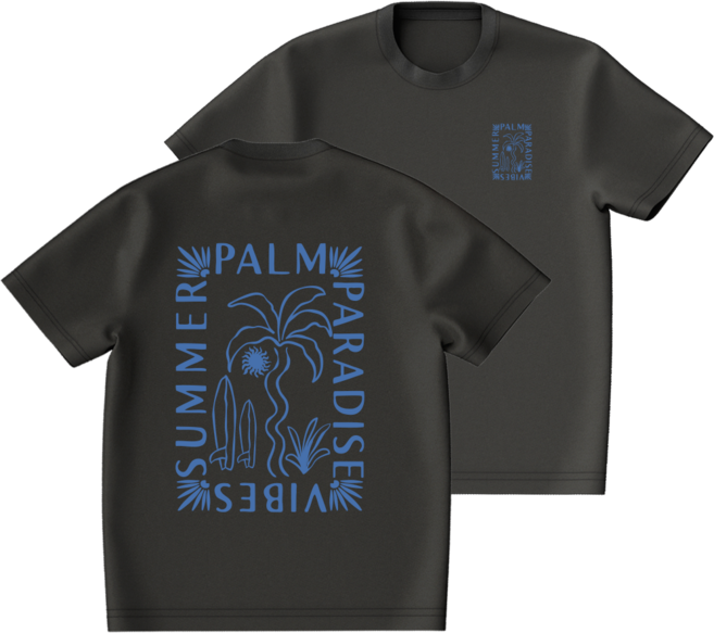 오버핏 반팔 래쉬가드 써머팜