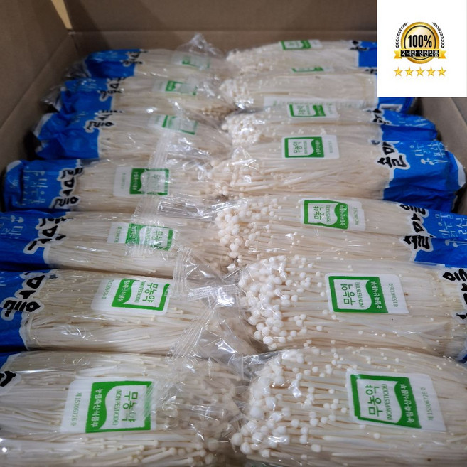 기찬드림 국내산 무농약 팽이버섯, 14개, 봉지 팽이버섯 150g