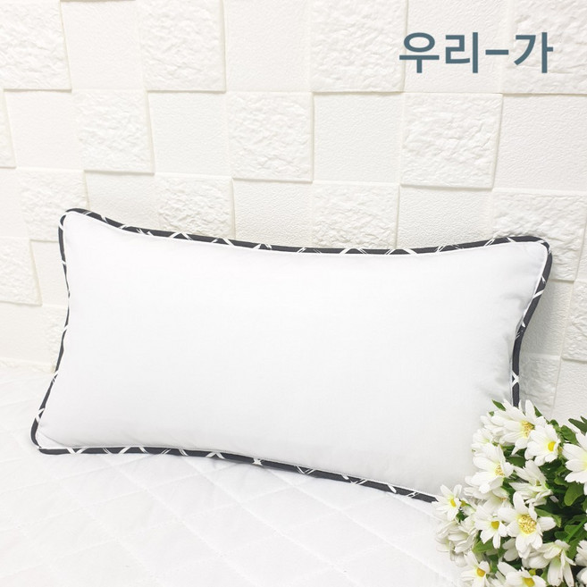 우리가 수제 순면80수 바이오워싱면삥 알러지케어 유아 메밀 편백 베개커버 25x45 (커버만)