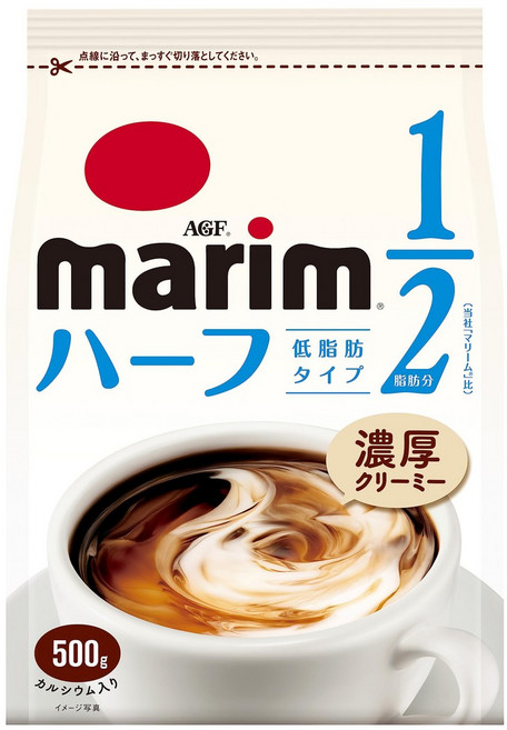 AGF 마림 저지방 타입 가방 500g×2봉 분말 [커피 우유][커피 크림][리필], 500g, 500g (x 2)