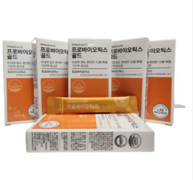 바이탈뷰티 프로바이오 골드 30일분 30포 (시음용), 1박스, 7g