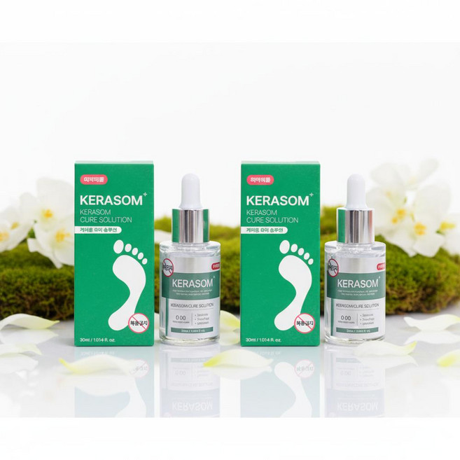 케라좀 큐어 솔루션 문제성 발톱 손톱 캐라좀, 2개, 30ml
