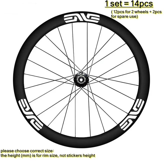 14개 세트 ENVE SES 로드 바이크 휠 데칼 스티커 챔피언십 보가차용 색상 변경 페인팅, 11 30mm white, 1개