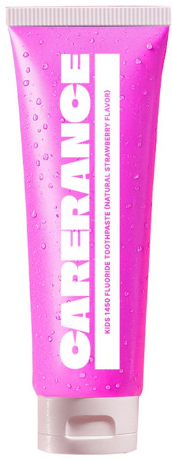 [키즈/1450고불소/충치] 케어란스 덴탈 브레스 키즈 일사오공 불소 치약 (천연딸기향), 1개, 100g