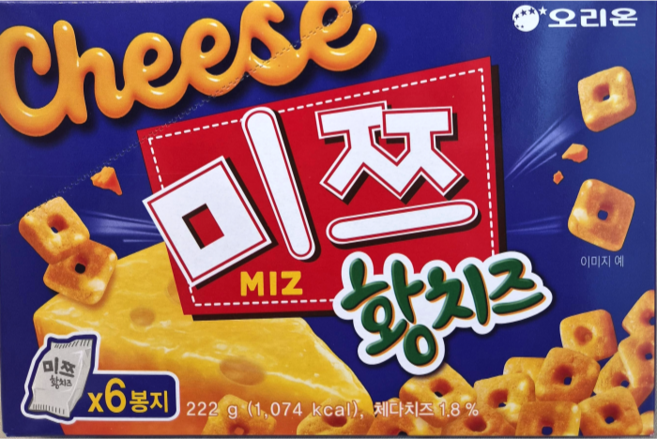 오리온 미쯔 황치즈 6p, 222g, 1개