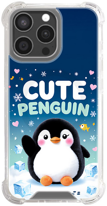 맥세이프 귀요미 동물 아이폰 갤럭시 코너 보호 젤리 케이스 펭귄 Penguin