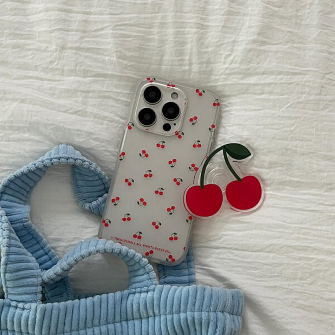 mini cherry pattern [반투명 폰케이스]