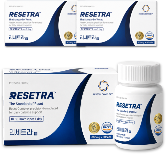[본사 공식] 리세트라 Resetra 리세트라정, 3개, 60정