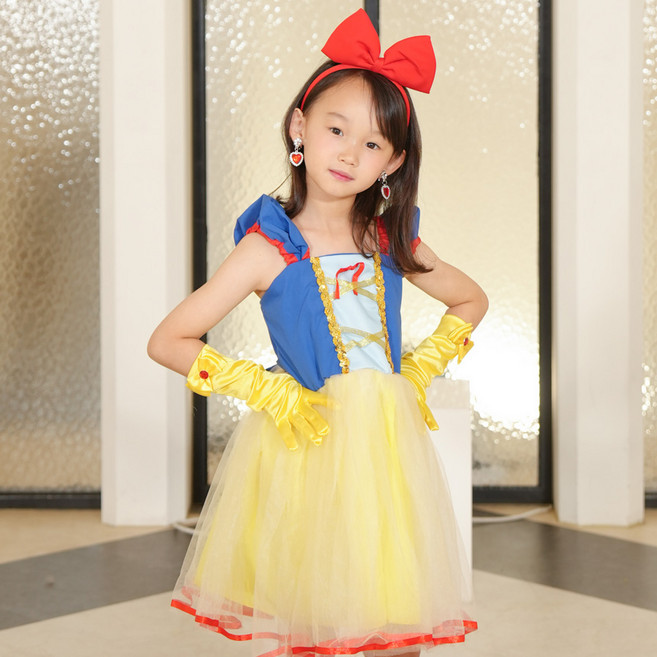 리틀오즈 미니 백설공주 여름 반팔 원피스 공연 생일 연주원피스