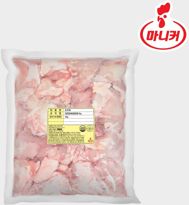 마니커 국내산 절단육 [냉동 1kg] 닭볶음용, 3개, 1kg