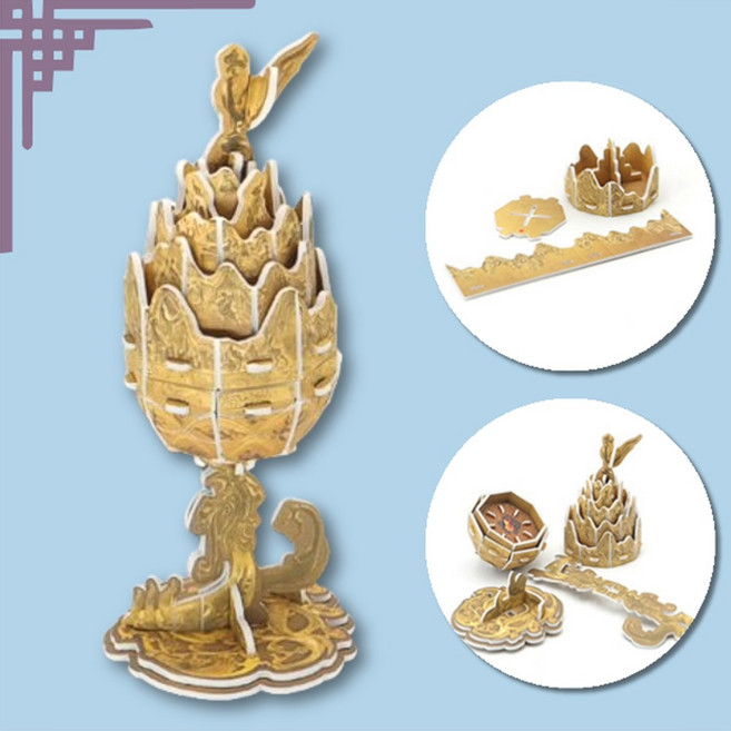 한국 전통문화 체험 만들기수업 미술활동 diy키트, 1세트, 백제 금동대향로