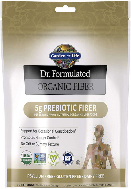 Garden of Life 無麩質膳食纖維粉, 1個, 192克