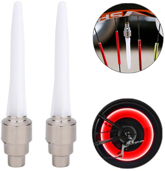 자전거 휠라이트 D타입, 2개, 레드