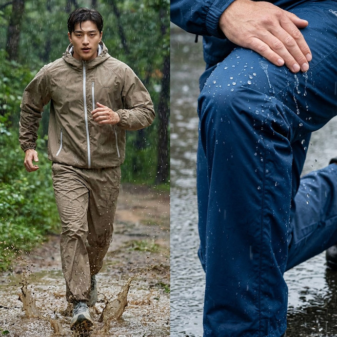 아센티 남자 방수 바지 낚시 러닝 운동복 헬스 다이어트 라이더 바지 비옷 370