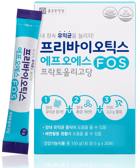 종근당건강 프리바이오틱스 에프오에스 유산균, 150g, 1개