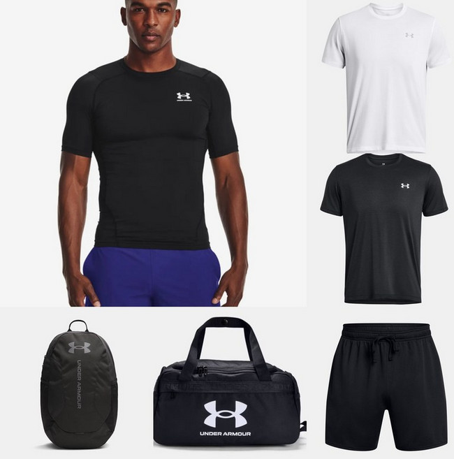 [매장정품] 언더아머 히트기어 컴프레션 기능성 반팔 긴팔 레깅스 테크티 반팔티 반바지 전