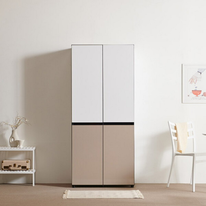 [히트디자인] [히트가구] F4920 양문 냉장고형 주방수납장 1800 2colors (착불배송 상세확인), 색상:모카그레이