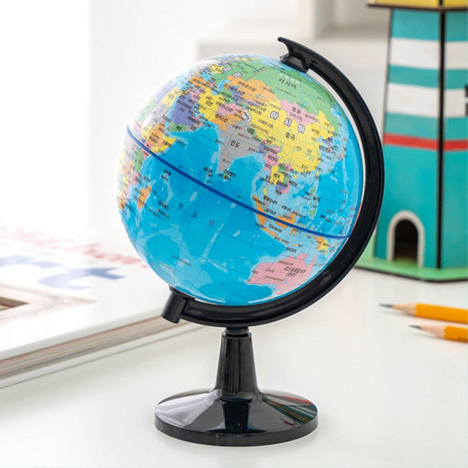 자유학기 계절변화 사회교과 수업용 지구본 한글표기 미니지구본 사무실 방과후