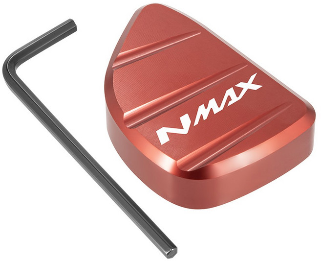오토바이 발판 킥스탠드 NMAX155 155 익스텐션 발 MAX NMAX125 패드 플레이트 N 호환 사이드 베이스 스탠드 125 야마하 NMAX 지지대 액세서리, NMAX-Red 2, 1개