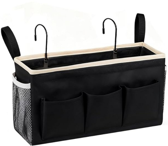 CHANGJIQ 침대 옆 수납 포켓 도어 수납 가방 걸이형 수납 가방 대용량 다기능 수납 바구니 걸이 가방 수납 바구니 소품 정리 포켓 편리한 굿즈 잡화 수납 잡지·책 멀티 포켓