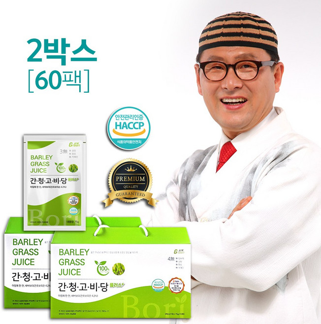 나은몰 김오곤 간청고비당 플러스 체험분 새싹보리 발효 원액, 75ml, 60개