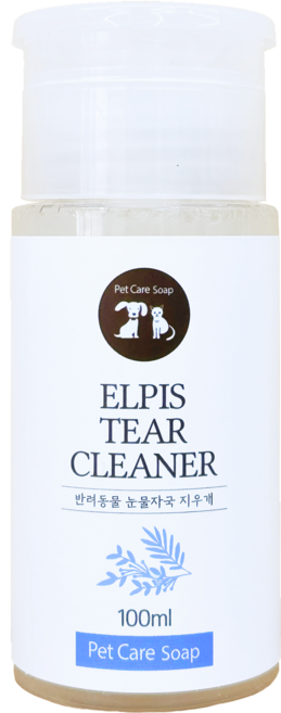 강아지 눈물자국 습진 냄새 눈꼽제거 천연세정제 피부 진정 엘피스 아이워시클리너, B type, 1개