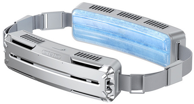 루본 4D 허리벨트 선풍기 쿨링 냉각 휴대용 등풍기 벨트형 바디팬, 라이트그레이(연회색)