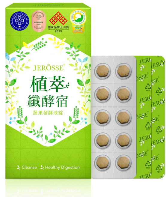 JEROSSE 婕樂纖 植萃纖酵宿 蔬果發酵液, 33g, 1件