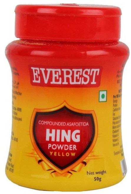 인도 에베레스트 파우더 컴파운드 옐로우 힝 hing 50g 병, 50g(1팩), 1개