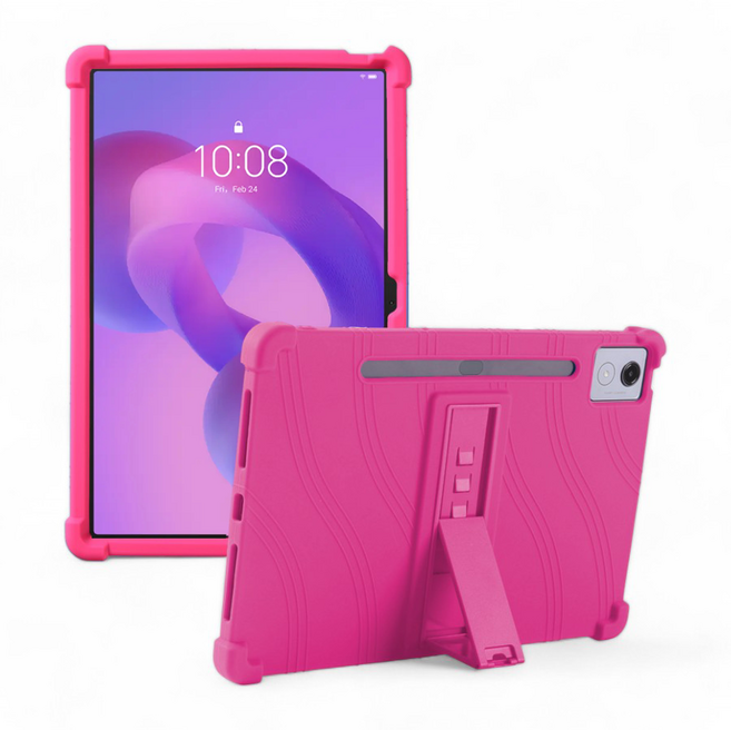 2025 레노버 샤오신 패드 프로 12.7 2세대 하우징 범퍼 거치대 케이스, 핑크, 1개