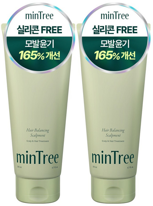 민트리 헤어 밸런싱 스칼프먼트 탈모 트리트먼트, 2개, 200ml