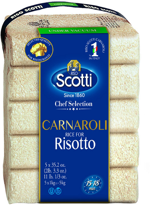 리조 스코티 카르나롤리 리조또 쌀 Riso Scotti - Carnaroli Rice for Risotto 11 lbs (5 Pack x 1 Kg), 1개, 500g