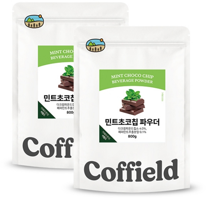 커필드 민트초코칩 파우더, 1개입, 800g, 2개