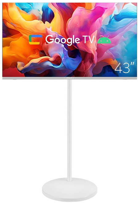 무빙큐빅스 스마트 43인치 삼탠바이미 화이트에디션 SET 이동식 tv 거치대 삼텐바이미 스탠바이미 중소바이미, GTNB431FHD11(화이트), 스탠드형, 고객직접설치