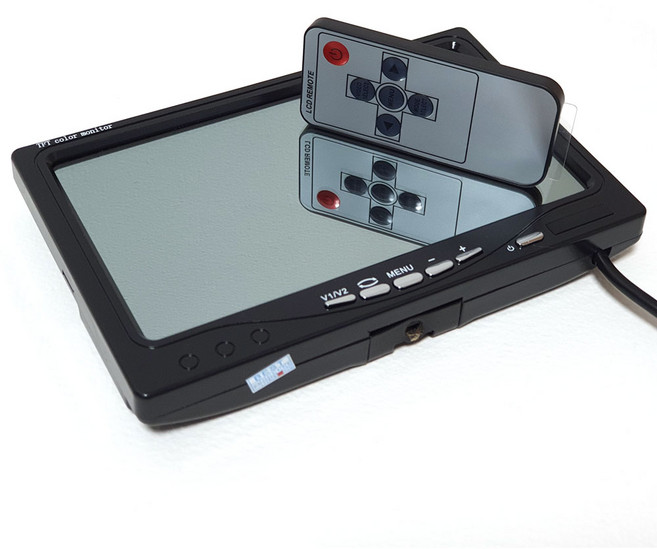 2채널 7인치 거울형 고화질 모니터