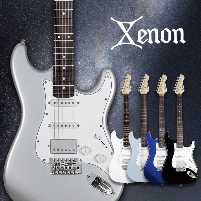 제논 GP-3 일렉기타 입문용 연습용 엠프 연주용 휴대용 사은품 증정, 화이트, 1개