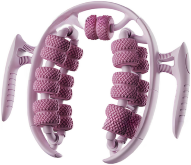 이노큐브 종아리 허벅지 롤러 지압 맛사지기, 1개, 핑크