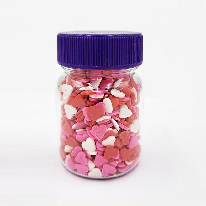 발렌하트 믹스 스프링클 40g 초콜릿 장식 머핀 케잌 데코용 쿠키 데코용, 1개